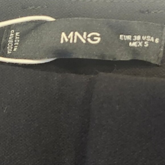 MANGO CESARW Straight-Leg Trousers Size 38 (US 6) Black NWT - Picture 15 of 15